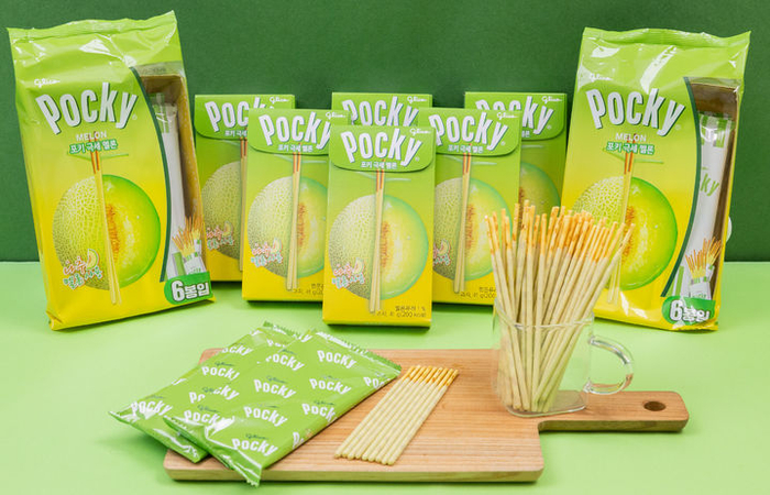 韓国で「ポッキー極細メロン」登場　羅州メロン使用の新フレーバー