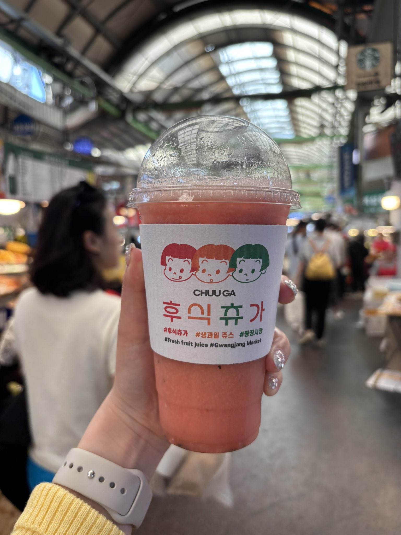 広蔵市場で見つけた！大満足のスイカジュース専門店
