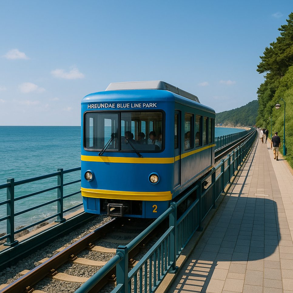 海雲台ブルーラインパーク、海を走る癒しの列車旅