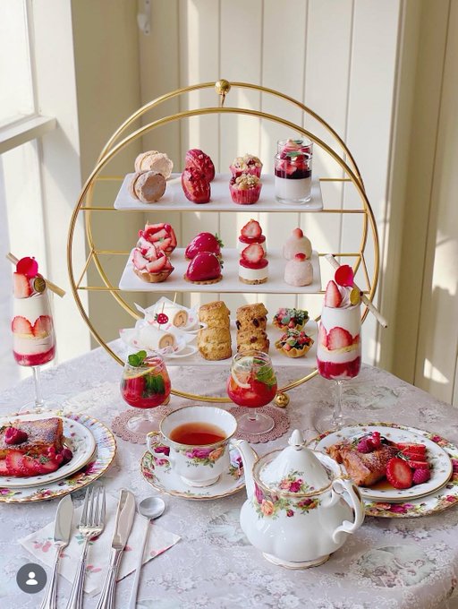 鐘路A Little Kettleの苺アフタヌーンティーが可愛すぎる