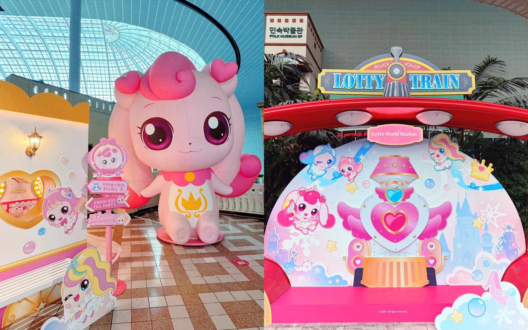 期間限定ティニピンワールド化したロッテワールドが可愛すぎる