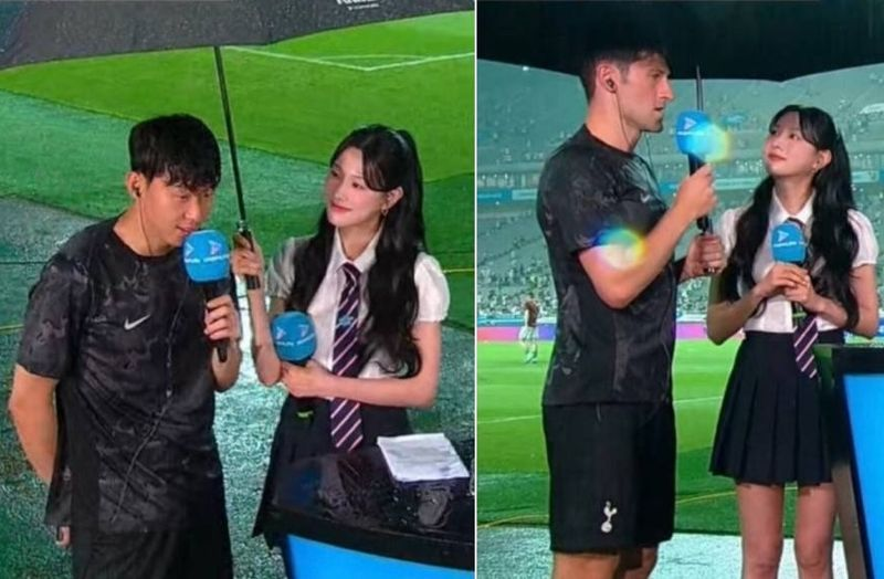 ソン・フンミンの傘写真が韓国で大論争、海外紙も報道