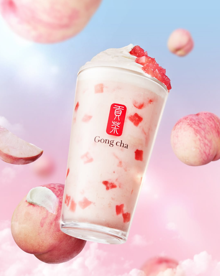 桃好き必見！ゴンチャ×Greek dayのグリークヨーグルトドリンク登場