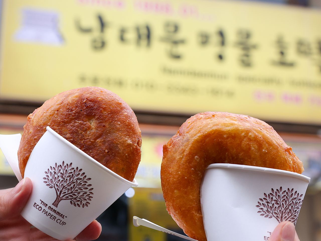 南大門名物！とうもろこし生地のモチモチホットク