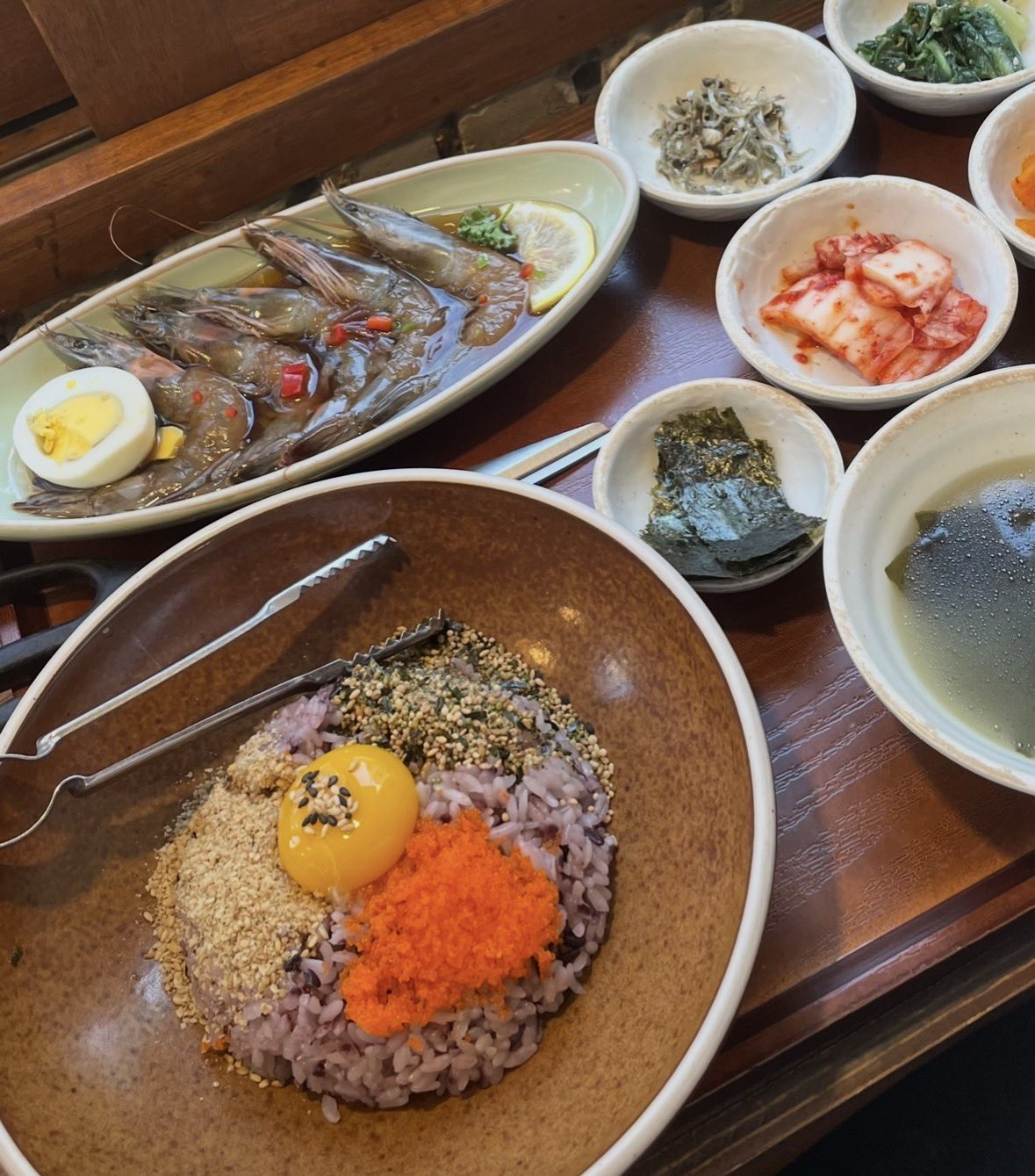 一人渡韓の定番 ムウォル食膳のカンジャンセウ