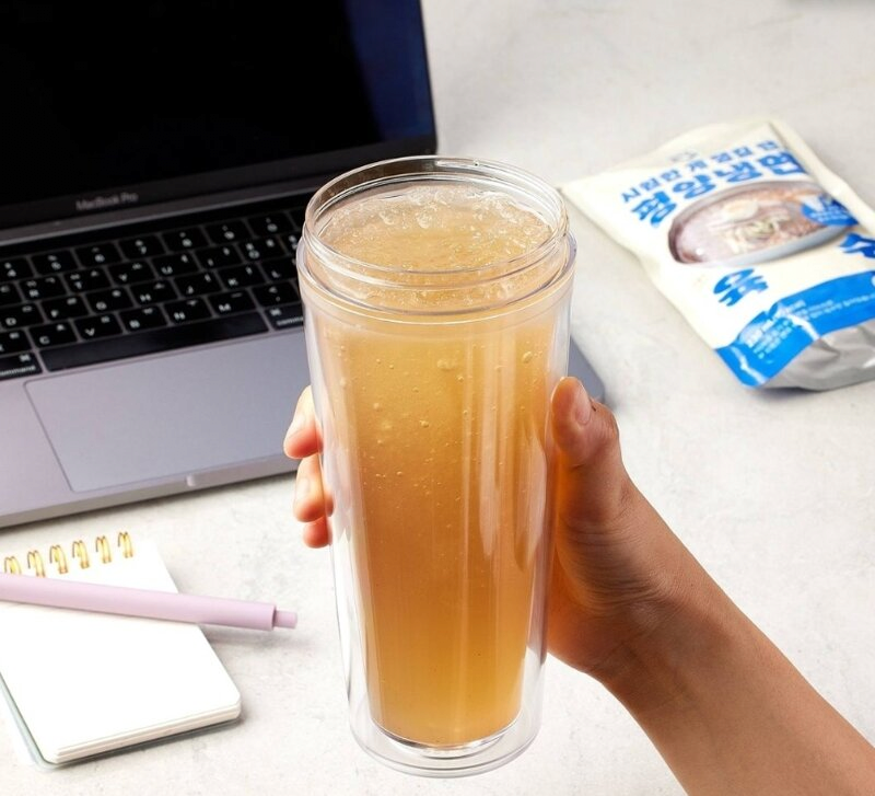 GS25で衝撃！平壌冷麺のスープがパウチドリンクで登場