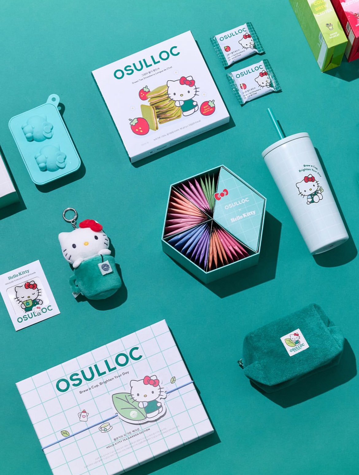お土産にもぴったり！オソルロック×ハローキティの限定ティーセット