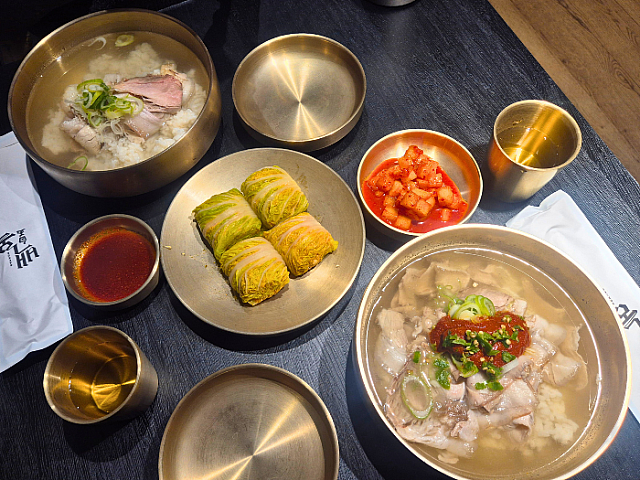 龍山HYBE前 辛くない白コムタンが沁みる！